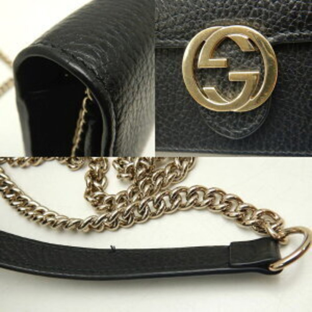 Gucci Interlocking Chain Shoulder Bag Clutch Wall… - image 5
